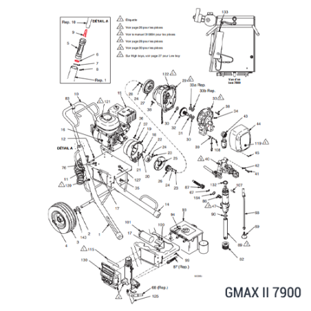 Rondelle de poussée Acier GMAX II (114699) Graco