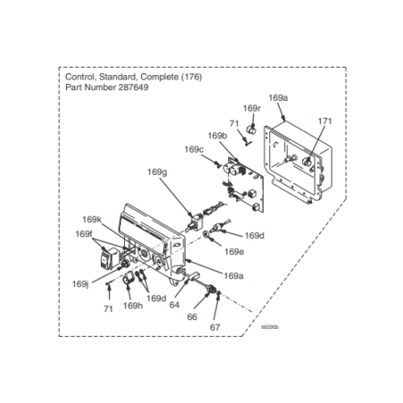 Interrupteur boitier de commande (116752) Graco