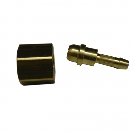 RACCORD QUEUE CANNELEE DIA.5 mm  ECROU F1/4 Clemco