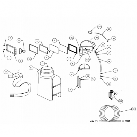 FIXATION PR GRANDE LANGUETTE DE CASQUE (90783D) Clemco