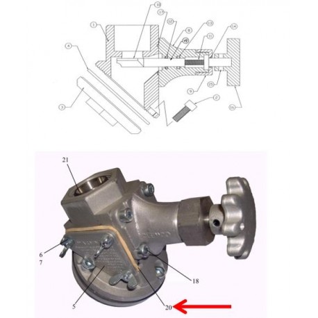 JOINT DE COUVERCLE DE TRAPPE DE VISITE QK (24300D) Clemco