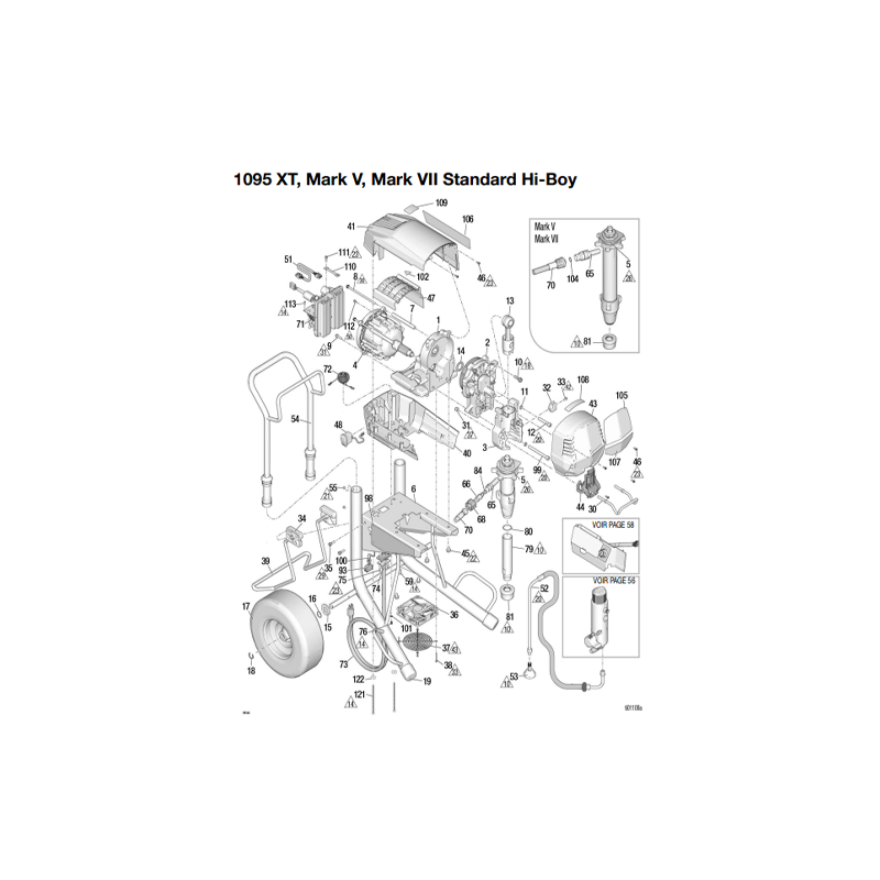 Poignée Mark XT Standard (24A250) Graco
