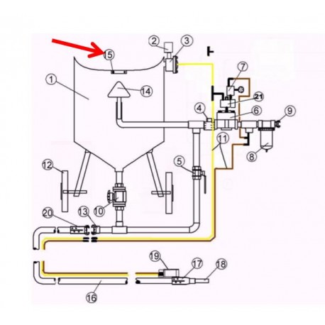 JOINT DE CONE A LEVRE (99157D) Clemco