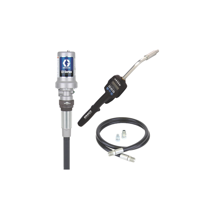 Ensemble de pompe à huile fixe série LD 3:1 CE de 200 litres, BSPP (24H818) Graco