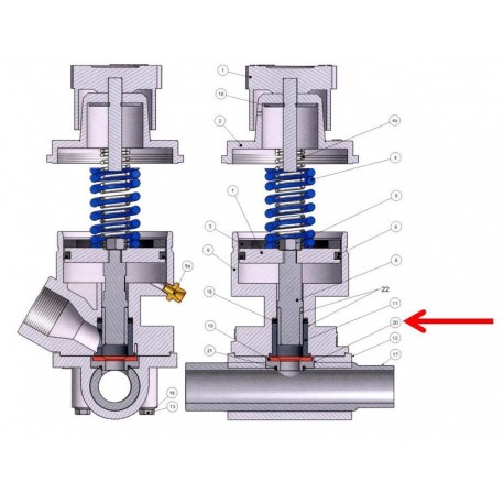 SIEGE POUR JOINT DE CHEMISE DOSEUR T