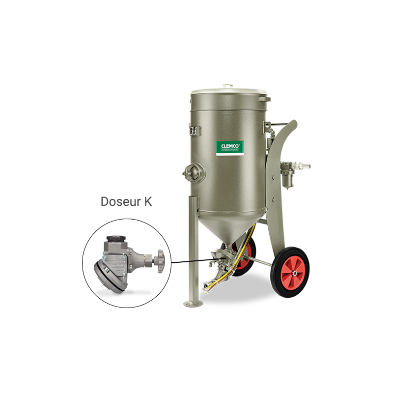 Sableuse Grenailleuse 200L SCWB-2452 Doseur Quantum K, RMS-2000A, HMS Clemco