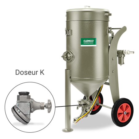 Sableuse Grenailleuse 200L SCWB-2452 Doseur Quantum K, RMS-2000A, HMS Clemco