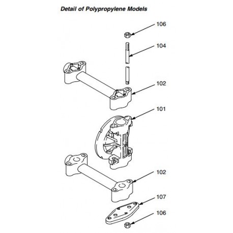 Couvercle produit Acétal - Husky 307 (187701) Graco