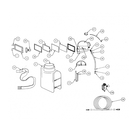 Visières Verre Apollo 100 (90290D) x 25 Clemco