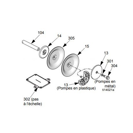  Kit Plaques de fluide & air Husky 1050S (24C062)Graco