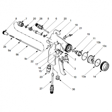 Kit Corps du pistolet AirPro (289016) Graco