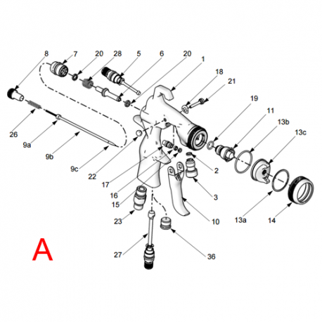  Kit Joint Pointeau (289455) Graco AirPro Pression