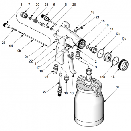 Kit Vanne d'air (289408) Graco AirPro Succion