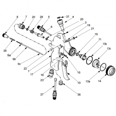 Kit 10 Joints réservoir AirPro Gravité (289213) Graco