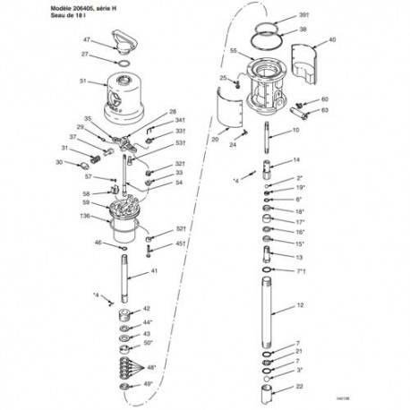 Repair kit Moteur FireBall  Monark (206728) Graco