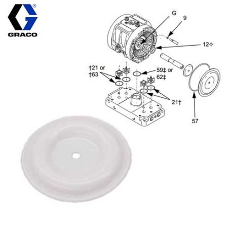 Kit Husky 205, PVDF, PTFE (D010A1) Graco