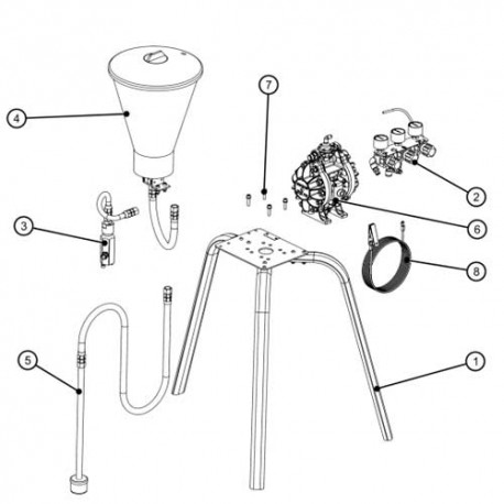 Flexible d'aspiration DX70 Binks