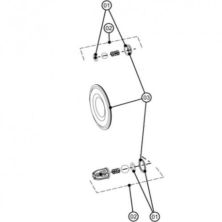 Kit joint de clapet antiretour x 4 DX70 (DXK-1) Binks