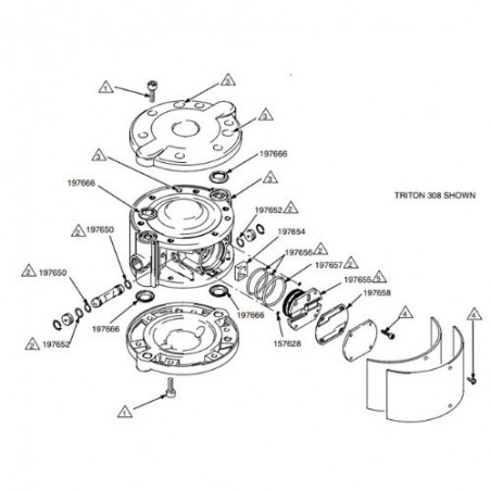 Kit clapet à bille Triton 308 (245067) Graco