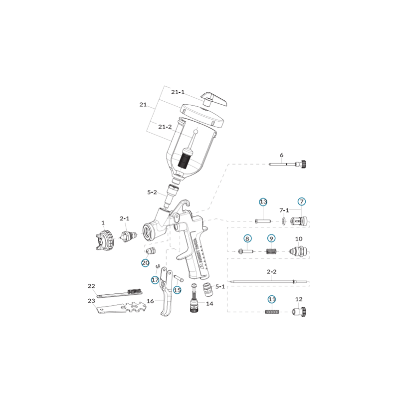 Chapeau W300 Ø1,0 (93735610) Iwata