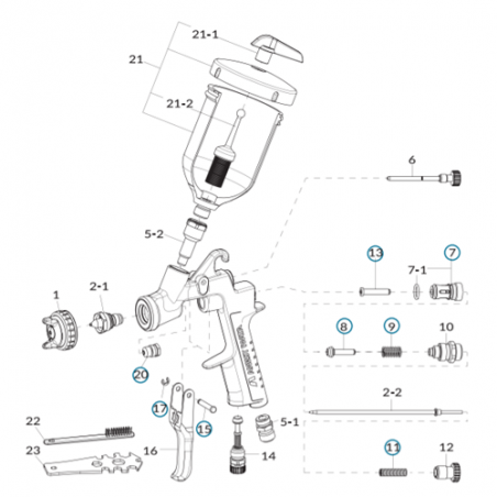 Chapeau W300 Ø1,0 (93735610) Iwata