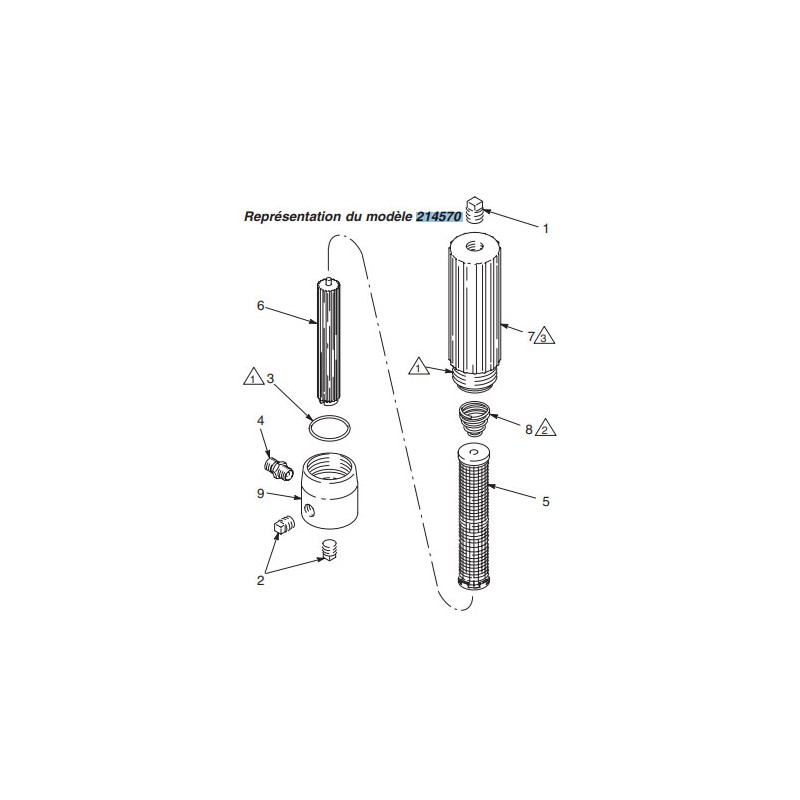 Filtre sortie produit (214570) Graco