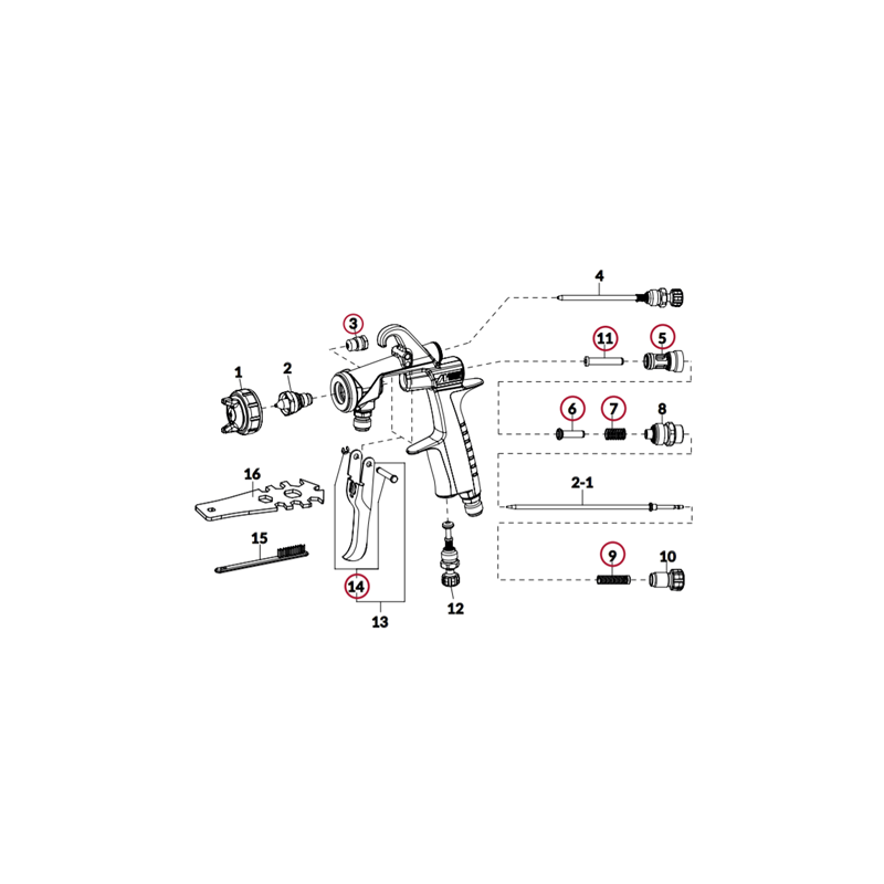 Microfiltres (x10) pour Godet PC2 WIDER 1 (77060011) Iwata