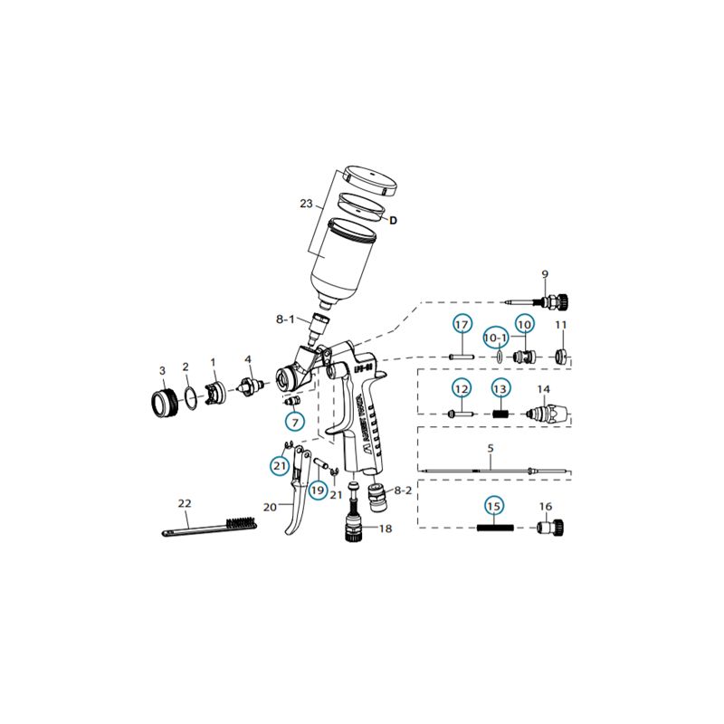 Raccord 3M n°31 Produit LPH80 (84016127) Iwata