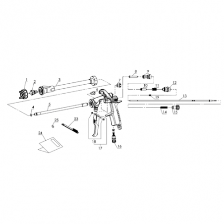 Buse de pulvérisation Ø1.0mm LW1 Series (93012450) Iwata