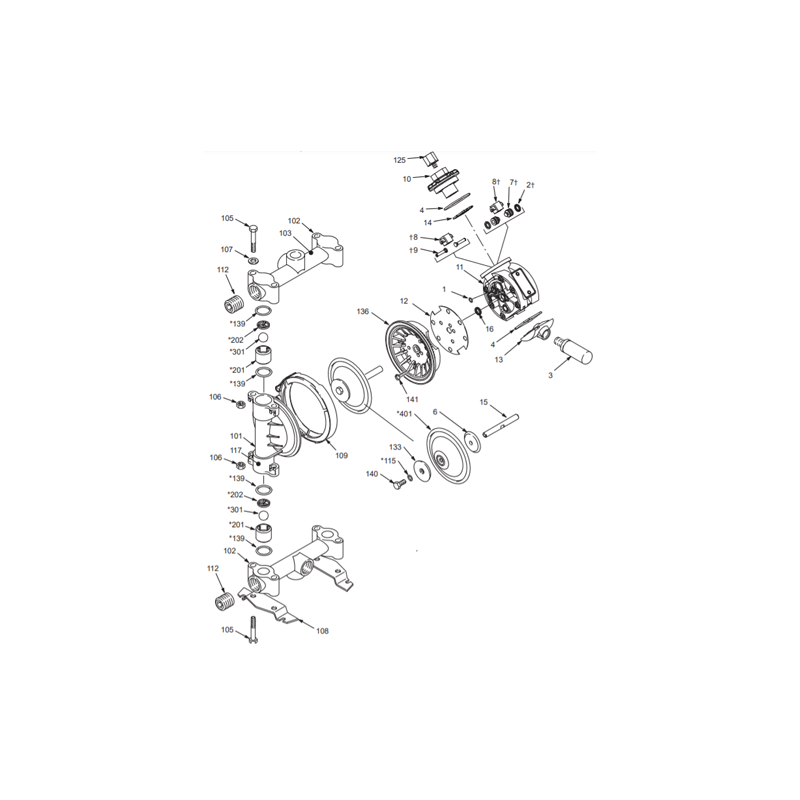 Kit Joints Husky 515 (26B522) Graco