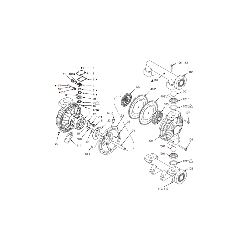 Kit Joints PTFE Husky 1590 (26B253) Graco