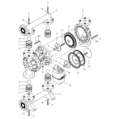 Kit Joints PTFE Husky 15120 (24W212) Graco