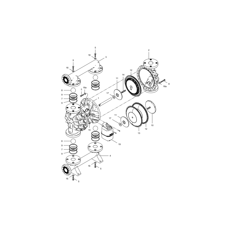Kit Joints PTFE et Fluoroélastomère Husky 2200 (24V978) Graco