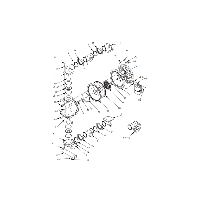 Kit Joints PTFE Husky 3300 (24K927) Graco