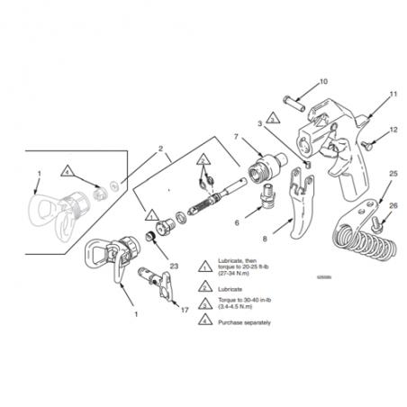 Kit Réparation Pistolet Silver Plus / Flex Plus (235474) Graco