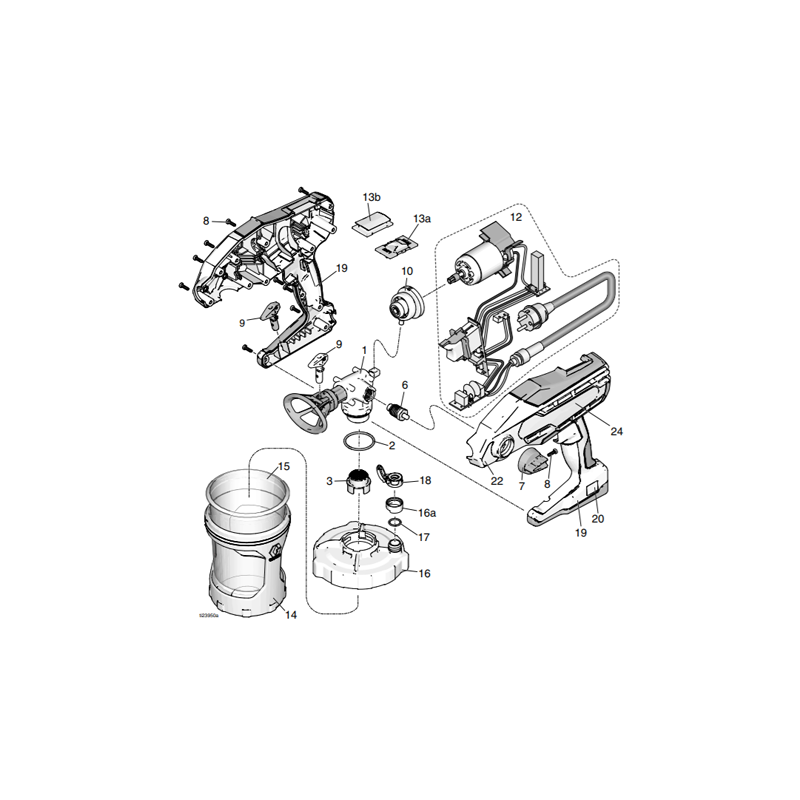 Bouton Pompe d'amorçage Pistolet A5 Magnum (17A221) Graco