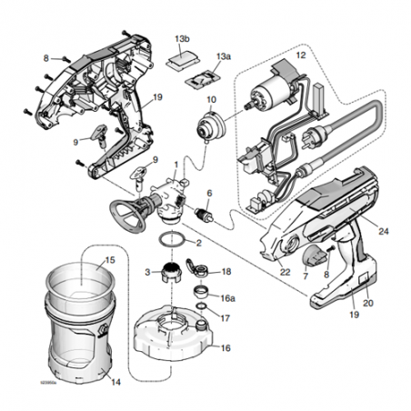 Kit Boîtier Bleu A5 Magnum (17A227) Graco