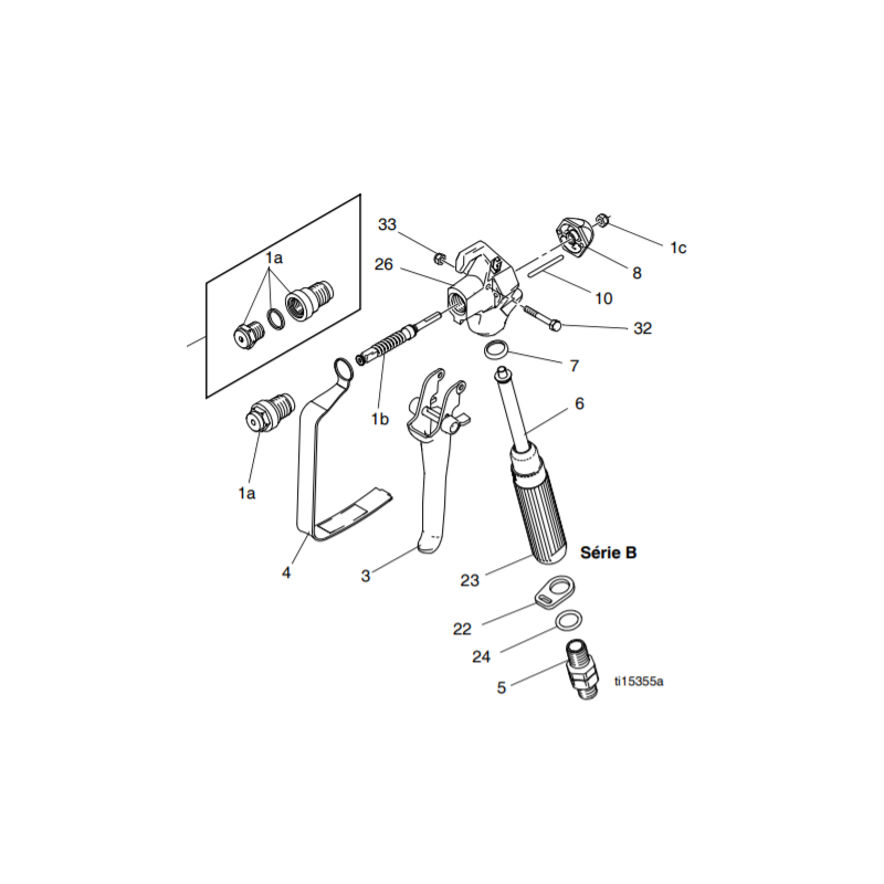 Joint Poignée Pistolet SG3 (179733) Graco