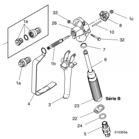 Joint Poignée Pistolet SG3 (179733) Graco