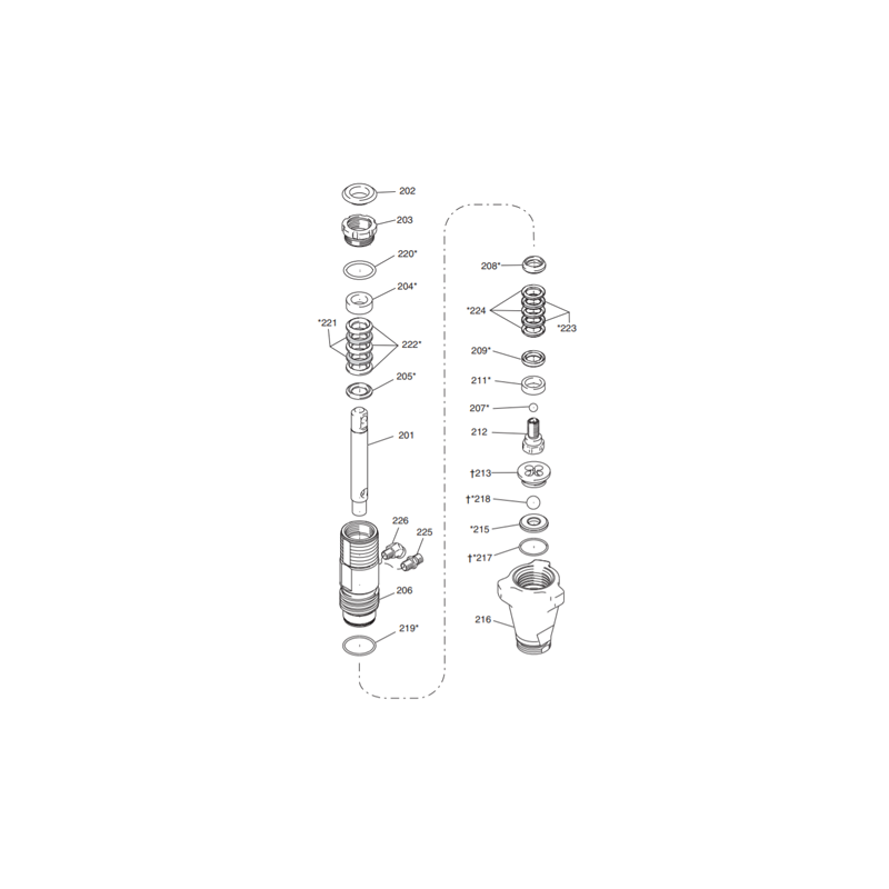 Kit Siège Bas de Pompe (246429) Graco