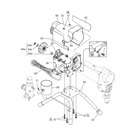 Ventilateur Moteur Classic PC (17C795) Graco