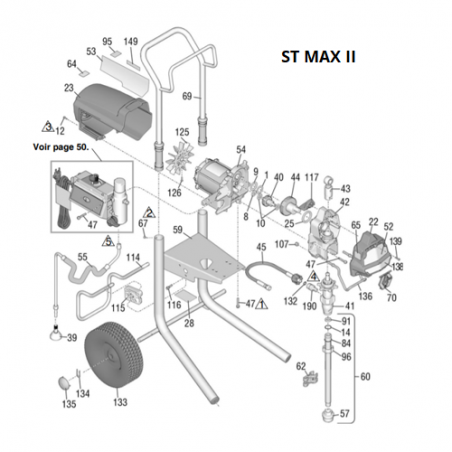 Capuchon Roue ST MAX II / Ultra Max II (104811) Graco