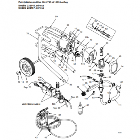 Vis à tête cylindrique ULTRA MAX II Lo-Boy (109032) Graco