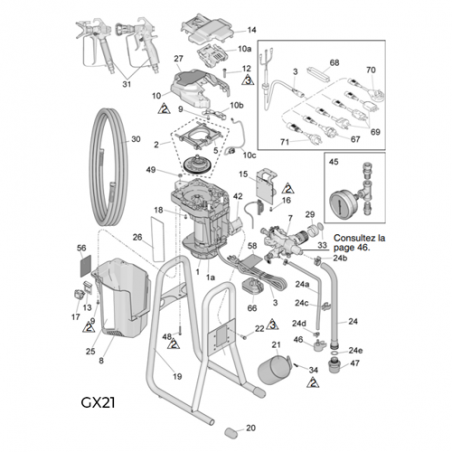 Commutateur GX21 (15X737) Graco