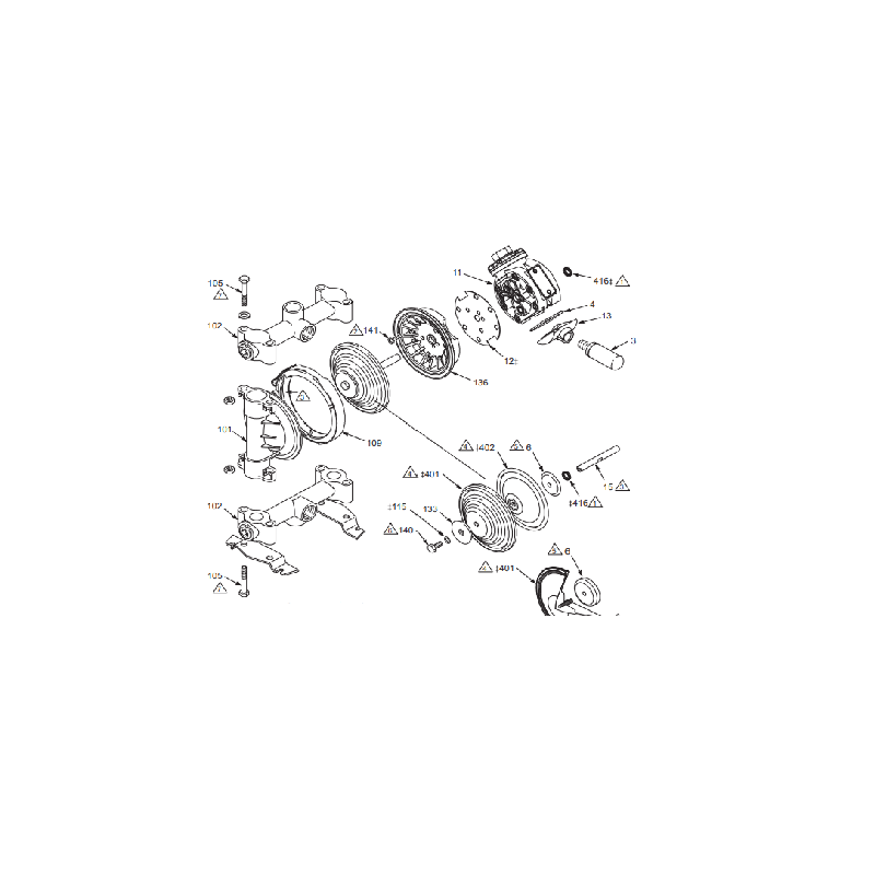 Couvercle produit Aluminium Husky 716 (185622) Graco