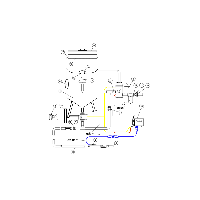 Grille de tamis pour Sableuse 2452 et 2460 (90664D) Clemco