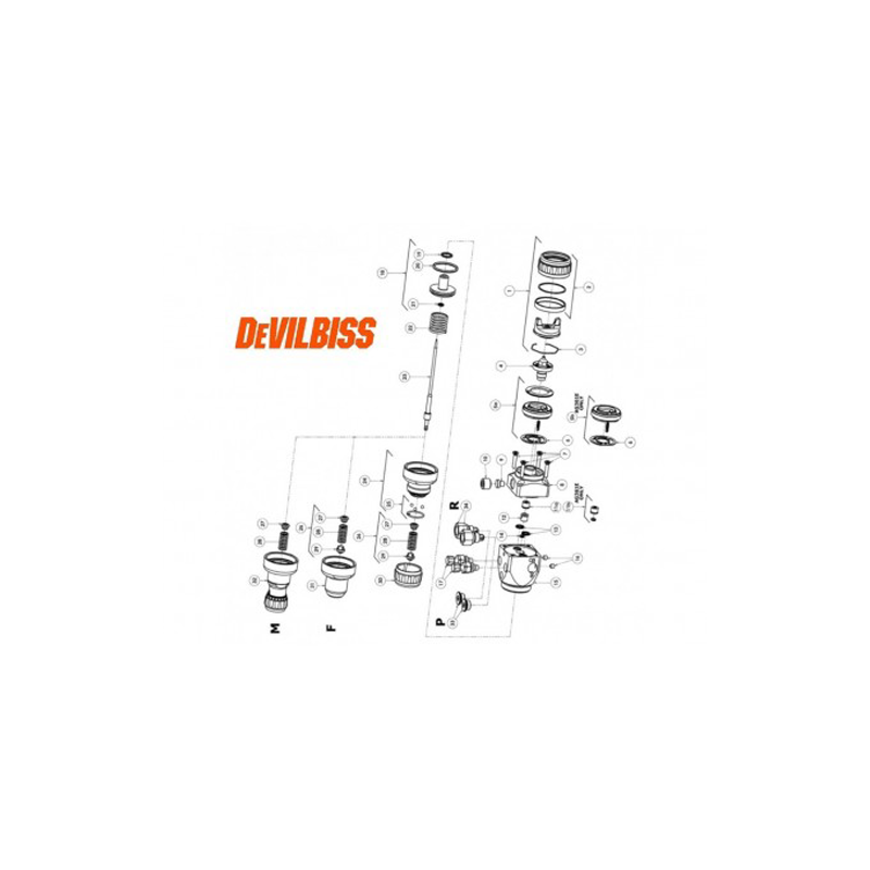 Emballage en céramique (SPA-420-K) Devilbiss