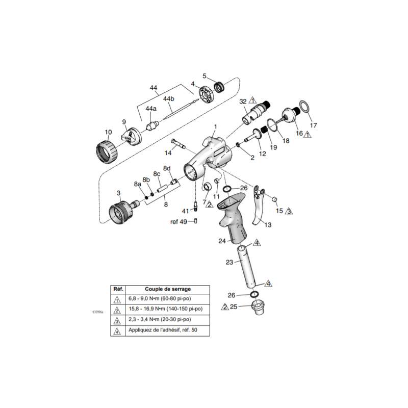 Joint torique Pistolet EDGE II plus (110073) Graco