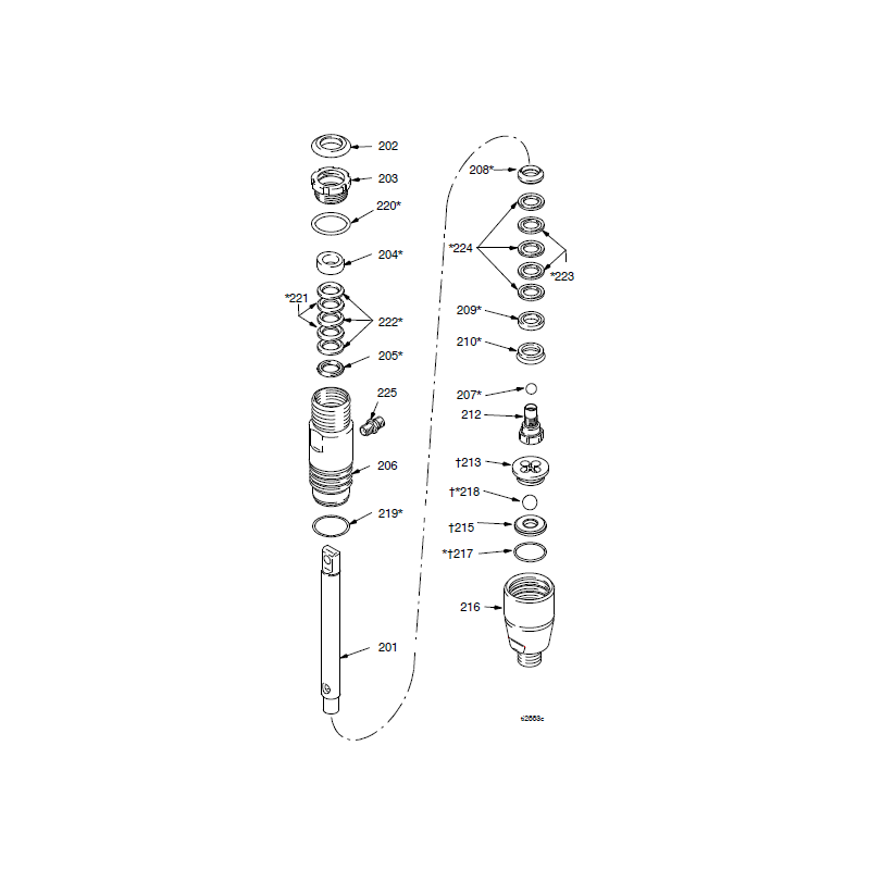 Presse étoupe  (17V093) Graco