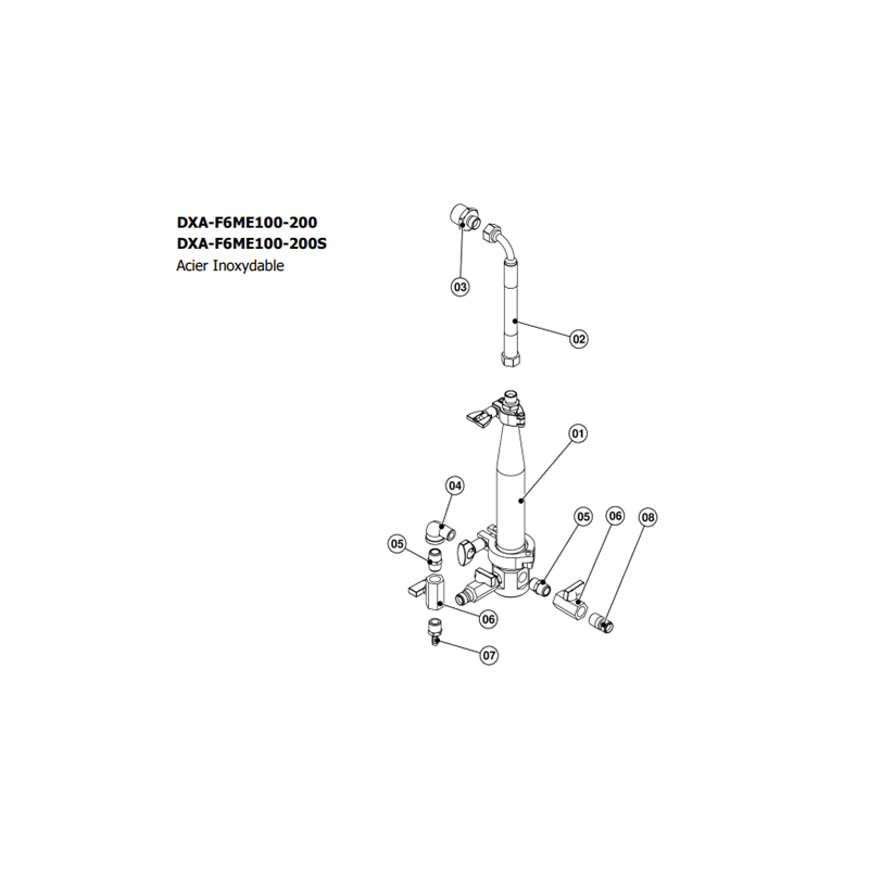 Tuyau d'alimentation du filtre 3/8" DVX-360 Binks